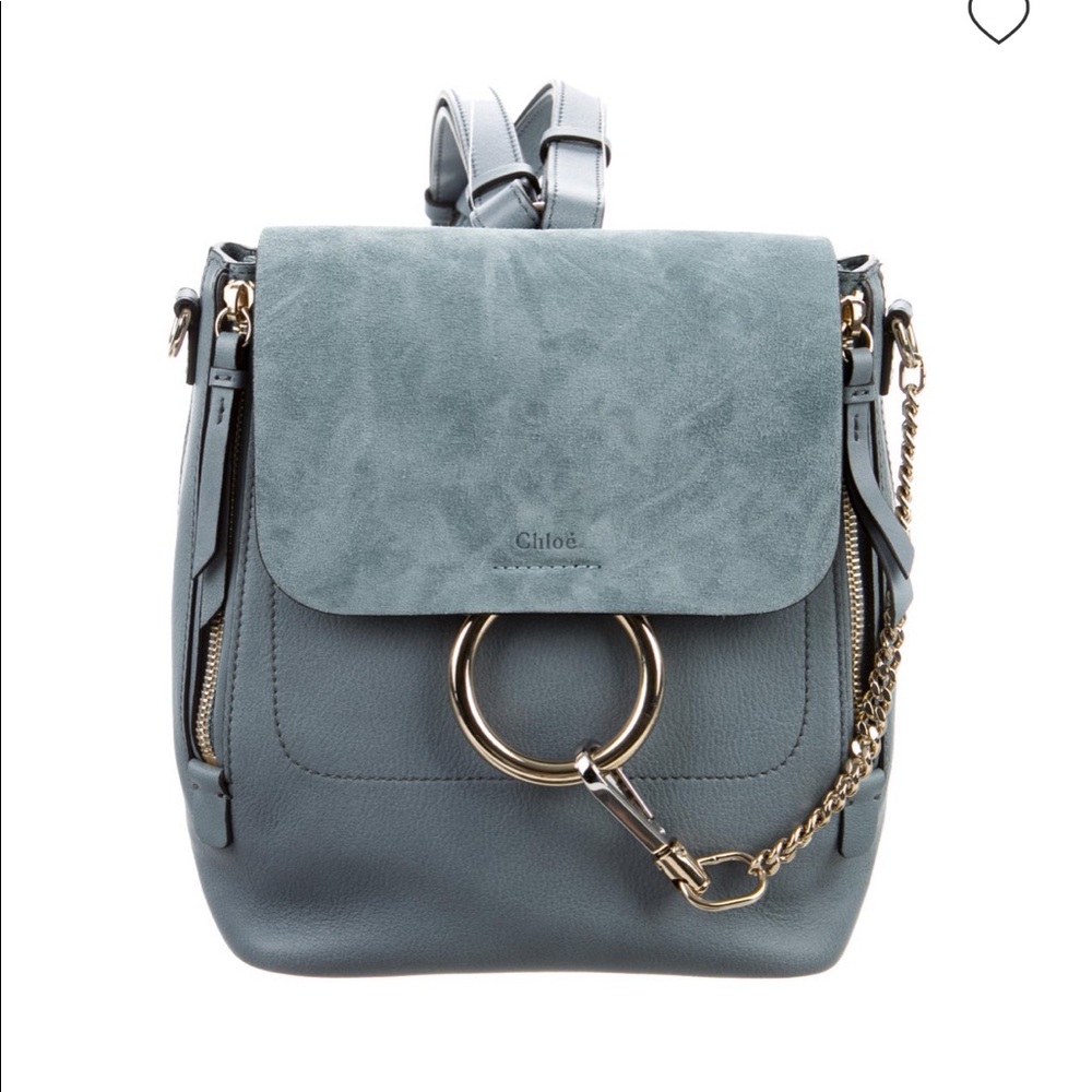 Chloe Faye medium backpack cloudy blue sold out